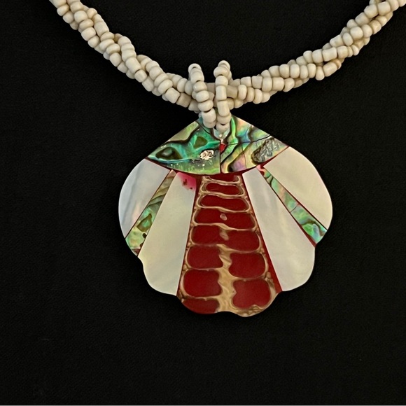 Beaded and Shell Necklace - Picture 3 of 12